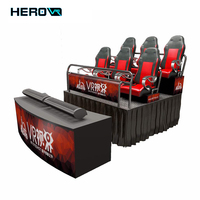 HEROVR 9D VR Racing Game Machine Dernière console de simulateur intérieure et extérieure pour la maison école parc à thème utilisation en métal