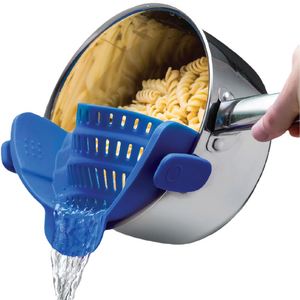 Bouchon de vidange en silicone pour pâtes, anti-débordement et anti-fuite, passoire de cuisine en plastique PP, récipient pour le lavage des casseroles, passoires et égouttoirs - Product Image 3