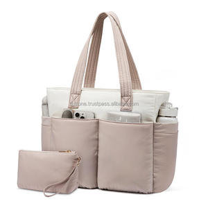 Bolso de mano ligero de nailon para mujer, bolso de mano hinchado a la moda para viajes de trabajo y uso informal para las estaciones de otoño y primavera-EE. UU. UE - Product Image 1