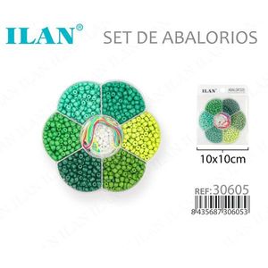 Set di Perline ILAN 10x10cm Verde Misto per Creazione di Gioielli e Artigianato - Product Image 3