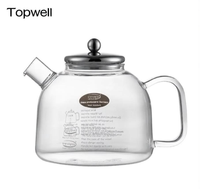 NOUVELLE THÉIERE EN VERRE MODERNE POUR LA MAISON, CAPACITÉ 1000ML-1800ML, EN PROMOTION