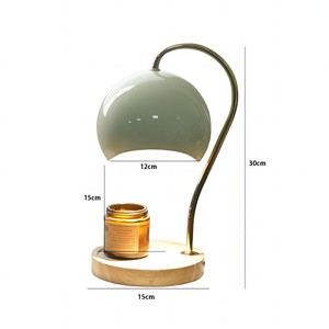 Lampe chauffe-cire en métal à col de cygne, diffuseur de parfum en fer forgé à intensité variable, couleur crème, décor de chambre réglable, avec minuterie, Nouveauté 2026 - Product Image 4