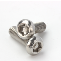 Sekrup Kepala Bulat Datar Torx Keamanan Tinggi Bahan Stainless Steel 304 Sekrup Anti Maling