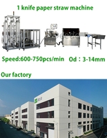 Machine à fabriquer des pailles en papier biodégradables à prix abordable et performance stable, avec contrôle PLC et servomoteur, pour l'industrie des boissons écologiques