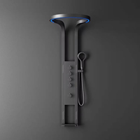 2025 Nouveau Design Ensemble de Robinet de Douche LED pour Salle de Bain Plafond Pluie Cascade Thermostatique