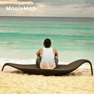 Meubles en osier Chaises longues Plage Patio Rotin <span class=keywords><strong>Piscine</strong></span> Restaurant Hôtel Rustique Extérieur Chaise Longue Canapé Transat <span class=keywords><strong>Piscine</strong></span> - Product Image 4