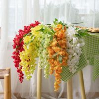 Dekorasi Bunga Artificial Cassia Fistula Grosir Buket Rangkaian Dekorasi Pernikahan Hiasan Dinding Bunga Artificial