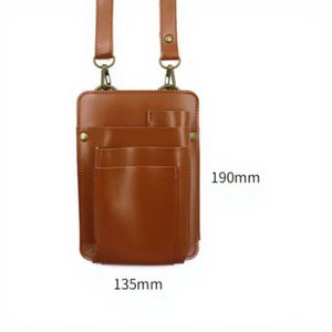 Bolsa de Herramientas de Jardinería de Cuero PU de Envío Rápido con Múltiples Ranuras, Diseño Portátil para Regalos de Bienvenida - Product Image 6