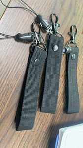 Llavero de nailon personalizado, soporte de tela para llaves, accesorios para llaves de coche y exteriores con parche de goma, cordón de muñeca, cadena para llaves - Product Image 6