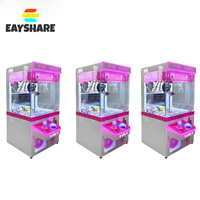 Vente chaude de haute qualité Mini poupée griffe Machine monnayeur jeu Machine en plastique grue griffe Machine