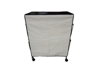 Chariot de rangement mobile moderne à trois niveaux en fer avec paniers en maille et poignée, multifonctionnel pour cuisine, salle de bain et garage