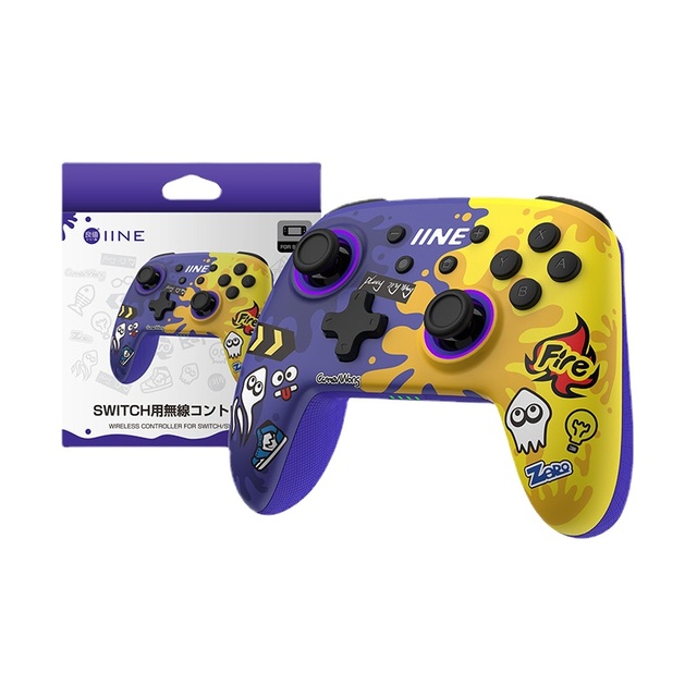 Splatoon Exclusive Wireless Gamepad Controller WakeUp with NFC for Switch/Switch Lite/Switch OLED