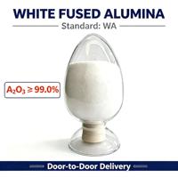 Alumine blanche fusionnée de qualité industrielle, granulométrie WA F40-F220, 99,0 % Al2O3, abrasifs industriels liés, dureté 9,0 Mohs, pour sablage