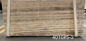 Venta al por mayor de fábrica, losa de travertino pulido moderno, azulejos de piedra natural a prueba de agua para Villa, Hotel, paredes, pisos, carril - Product Image 4