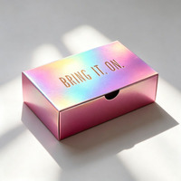Boîtes en carton pour produits de soin de la peau, personnalisées en gros, avec impression, revêtement UV, lamination mate, vernissage, holographique brillant et auto-érectrices