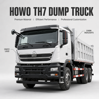 Профессиональный экспортный подержанный самосвал HOWO TH7 6x4, готовый к работе после полной проверки, продажа самосвалов 6x4, 380-430 л.с.