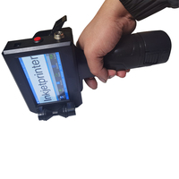 Machine d'impression professionnelle de marquage de bouteilles en plastique d'imprimante à jet d'encre portative de 12.7mm 25.4mm