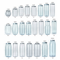 Aangepast logo 500ml 330ml voor PET plastic blikjes PET ringtrekdeksel sap melk thee frisdrank OEM fabriek direct