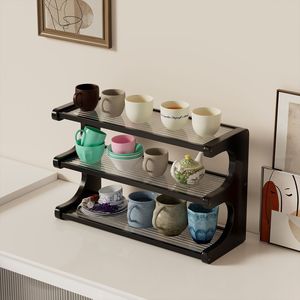 Tabletop storage rack, shelf, tabletop cup holder, <b>teacup</b> holder, water cup holder, coffee cup holder. - Product Image 4
