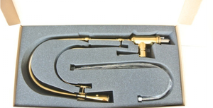 حنفية مطبخ ذهبية من النحاس الملكي موديل 2026 من هومديك، مثبتة على السطح، خلاط للماء البارد والساخن بتصميم زنبركي - Product Image 6