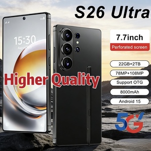 Smartphone S26 Ultra 7.7 Pollici 22GB+2TB, Grande Schermo, Android 15, Fotocamera 108MP, Dual SIM 5G, Alta Qualità, Telefoni Cellulari Globali S26 ULTRA - Product Image 1