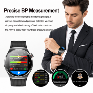 Smartwatch con Batteria da 530mAh, Pompa d'Aria, Misurazione <span class=keywords><strong>Pressione</strong></span> Sanguigna, ECG, Analisi Salute AI, SpO2 da Dito, Chiamata SOS, Orologio Intelligente per la Salute - Product Image 6