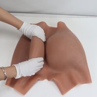 Culottes de contrôle en silicone pour femmes, très élastiques, respirantes, rehausseur de fesses, entrejambe ouvert, hanches rembourrées, fesses rembourrées