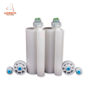 JAPI 4:1 Barrel Double Epoxy Adhesive Cartridge <strong>2k</strong> Disposable Empty Tube Plastic Dual <strong>Syringe</strong> 400ml Dispensing Injection Molded - Product Image 1