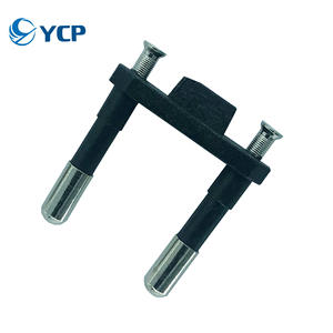 2 פין 4.0 מוצק שני תקע עגול סוגר אירופאי סטנדרטי ראש שחור ולבן משלוח דגימות - Product Image 5