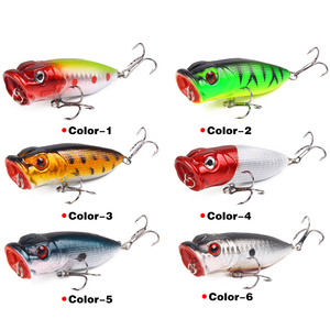 Prodotti per la <span class=keywords><strong>Pesca</strong></span>, <span class=keywords><strong>Esche</strong></span> Artificiali Popper da 6,5cm 11,8g Galleggiante di Superficie, Esca Rigida di Simulazione per <span class=keywords><strong>Pesca</strong></span> in Acqua Dolce - Product Image 6