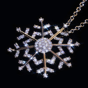 Collar con colgante de copo de nieve para mujer, joyería sencilla y moderna, regalo para uso diario - Product Image 5
