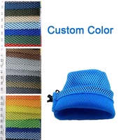 Kunden spezifische kleine blaue Nylon-Netz-Kordel zug beutel für Geschenk