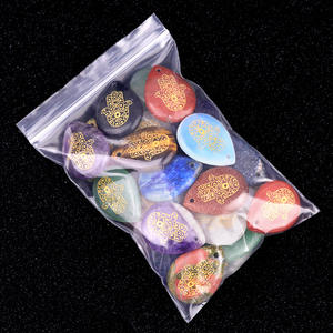 Amatista natural tallada Palma Fátima mano colgante DIY COLLAR COLGANTE gota de agua ornamento Accesorios - Product Image 4