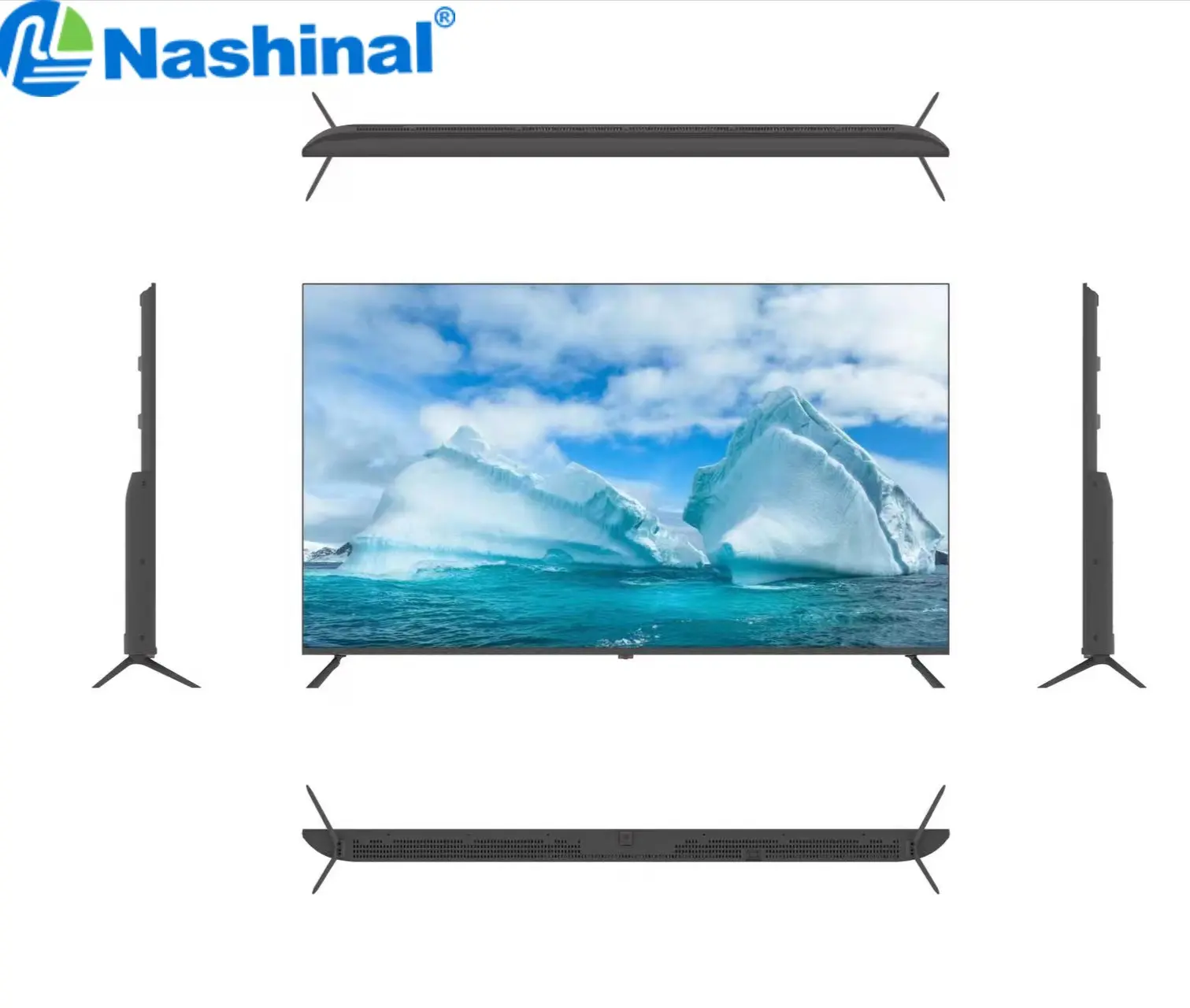 Nashinal 43/50/55/60/65 بوصة LCD التلفزيون الذكية واي فاي التلفزيون 4K UHD مصنع رخيصة تلفاز بشاشة مسطحة LED أفضل OEM بلا حدود التلفزيون