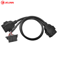 Cable Divisor OBD 2 OBD2 en Y, 1 Macho a 2 Hembras, Conector de 16 Pines para Autos Hyundai, Kia, Chrysler, Dodge y Jeep
