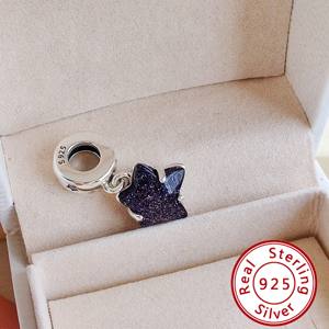 HaYa Vente en gros de perles breloques rondes en argent sterling avec fermoir, unisexe, pour bracelets, fabrication de bijoux DIY, tendance, approvisionnement en vrac - Product Image 3