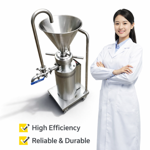 <b>Automatic</b> High Speed Shearing Homogenizing Nuts Milk and Paste Making Grinding Mill <b>Machine</b> Continuously or in Circulation Used - Product Image 4