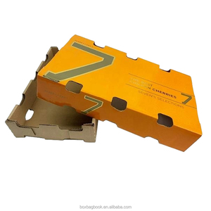 Paquet en carton pour fruits légumes épicerie pomme banane cadeau livraison logistique postale pliage facile fruits Carton boîte emballage - Product Image 2