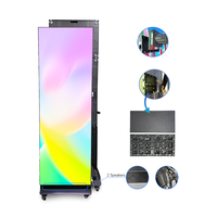 Écran d'affichage numérique portable intelligent P2.5 P3 P4 Totem mural intérieur/extérieur, panneau pliable, support publicitaire, affiche LED
