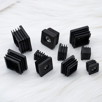M6 M8 Square Threaded Plastic Black Furniture Tube Inserts End Cap Screw Nut Plug