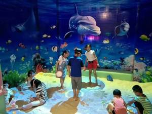 3d Interactief Zandstrand Met Interactieve Projector Kids <span class=keywords><strong>Games</strong></span> Zand Zwembad Vloer Projectie En Speeltuin Interactief Spel - Product Image 2