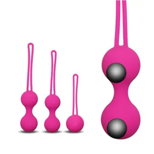 Women 3 in 1 Silicone Vagina Smart Ben Wa Use Sex Toy Yoni Eggs Exercise Set Kegel Balls