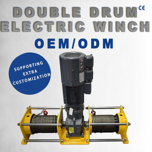 Personalizzabile doppio corda doppio <span class=keywords><strong>tamburo</strong></span> verricello sincrono sollevamento piccolo verricello <span class=keywords><strong>elettrico</strong></span> con motore da cucire - Product Image 2