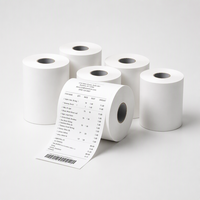 Kertas Gulung Struk Toko, Kertas Thermal untuk Mesin Kasir POS 35-80GSM 100% Pulp Kayu, Supplier OEM