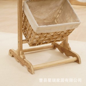 Étagère de rangement pour collations et articles divers, panier de rangement, étagère à jouets multi-niveaux en bois massif, étagère de rangement, étagère de chambre - Product Image 5