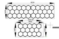 Plafonnier LED hexagonal moderne antidérapant, étanche et écologique pour garage et hôtel – Meilleures ventes
