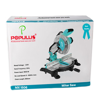 IPOPULUS 220v 255mm 10 pouces 1900w entraînement par courroie composé scie à Table à onglets Portable professionnel électrique en aluminium scie à bois