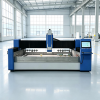 Centre CNC ATC pour verre 2030 1530 1325, Machine de découpe avec changement d'outil automatique linéaire, Lame oscillante et Vision CCD