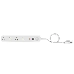 Para BX-V096-US, Regleta de Enchufes de 120V CA Monofásica con Puerto USB, Salida DC 5V 2.1A, Material de PC, Enchufe Estadounidense, Protector de Voltaje con Protección Contra Sobretensiones de 85J - Product Image 1