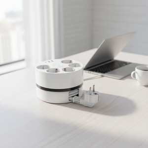 Modern 16A Smart Home Wall Socket Power Strip <b>Plug</b> Socket 5 Outlets 1.5M Extension Cord <b>USB</b> Type <b>C</b> Ports EU <b>Plug</b> Switching - Product Image 1